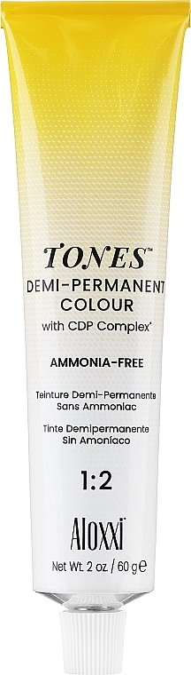 Þóltrwała kremowa farba - Aloxxi Tones Demi-Permanent Colour — Zdjęcie N1