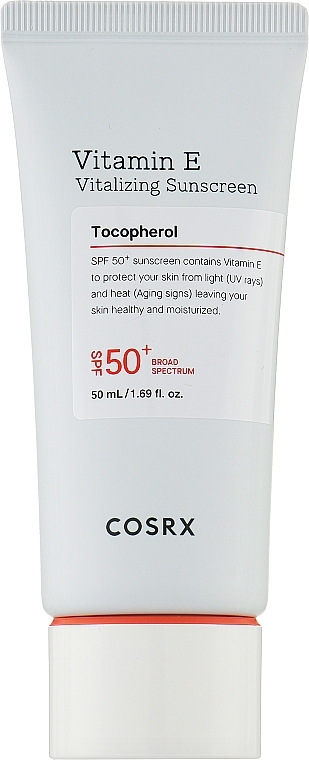 PRZECENA! Filtr przeciwsłoneczny z witaminą E - Cosrx Vitamin E Vitalizing Sunscreen SPF 50+ * — Zdjęcie N1
