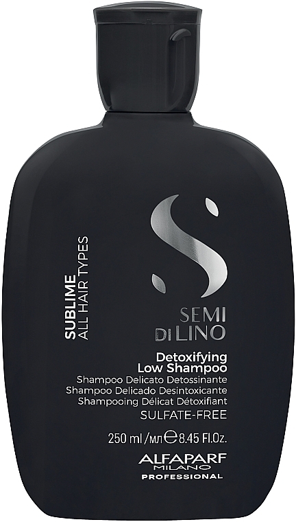 Szampon do wszystkich rodzajów włosów - Alfaparf Semi Di Lino Sublime Detoxifying Low Shampoo — Zdjęcie N1