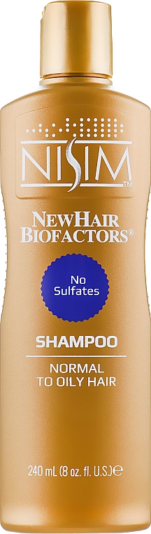 Szampon przeciw wypadaniu do włosów normalnych i przetłuszczających się - Nisim NewHair Biofactors Shampoo — Zdjęcie N1