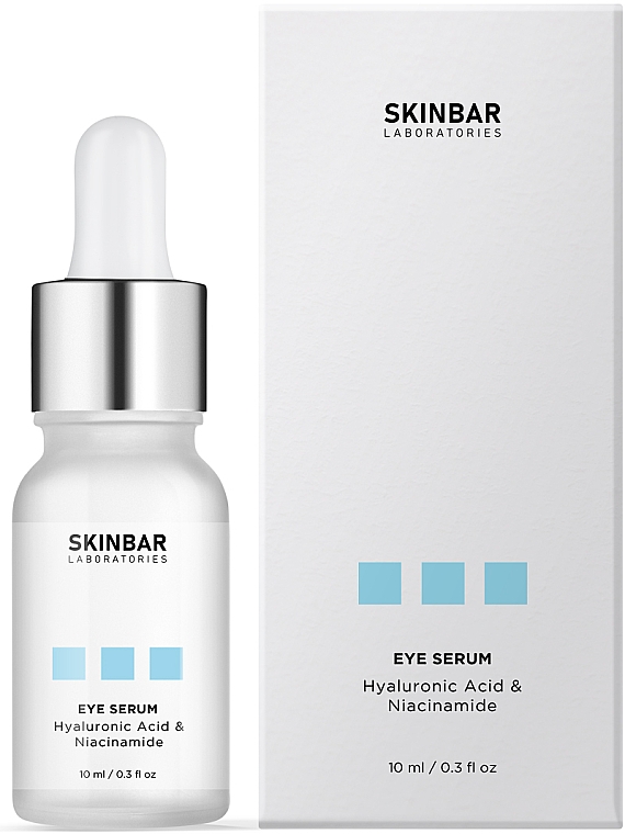 Serum pod oczy z kwasem hialuronowym i niacynamidem - SKINBAR Hyaluronic Acid & Niacinamide Eye Serum — Zdjęcie N4