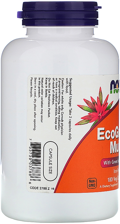 Kapsułki multiwitaminowe bez żelaza - Now Foods EcoGreen Multi Iron Free — Zdjęcie N3