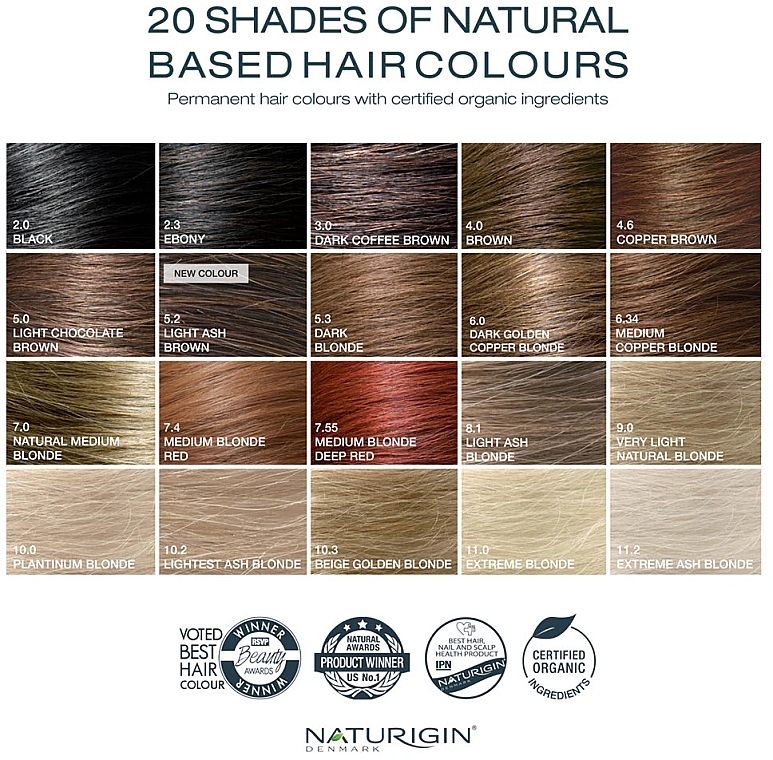 PRZECENA!  Farba do włosów - Naturigin Organic Based 100% Permanent Hair Colours * — Zdjęcie N3