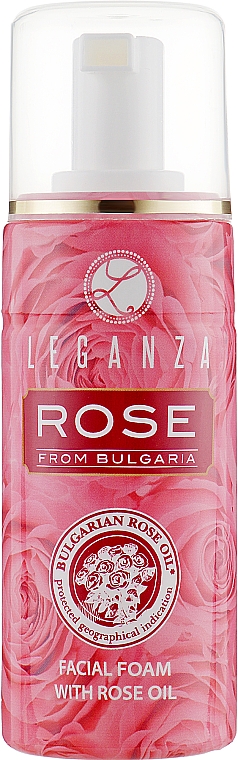 Pianka do mycia twarzy z olejkiem różanym - Leganza Rose Facial Foam — Zdjęcie N1