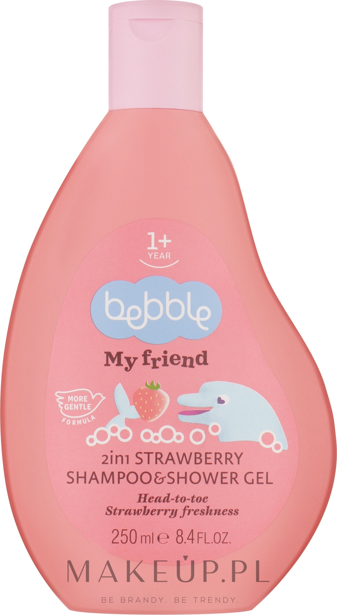 Szampon-żel pod prysznic dla niemowląt o zapachu truskawkowym - Bebble My Friend Shampoo & Shower Gel 2 In 1 Strawberry — Zdjęcie 250 ml