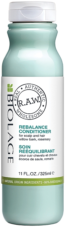 Rebalansująca odżywka do skóry głowy i włosów z korą wierzby i rozmarynem - Biolage R.A.W. Rebalance Conditioner For Scalp And Hair — Zdjęcie N1