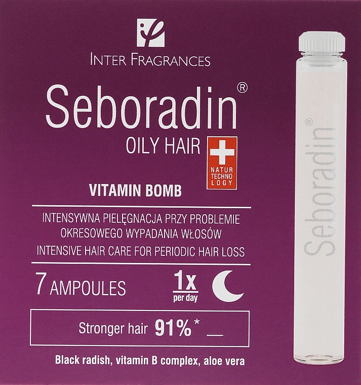 Ampułki do włosów przetłuszczających się - Seboradin Oily Hair Ampoules — Zdjęcie N1
