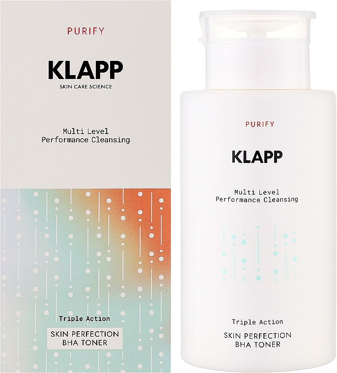 Tonik z BHA do skóry tłustej i mieszanej - Klapp Multi Level Performance Purify Skin Perfection BHA Toner — Zdjęcie N2