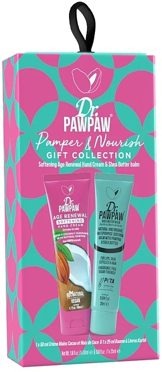 Zestaw - Dr. PAWPAW Pamper & Nourish Gift (h/cr/50ml + lip/balm/25ml) — Zdjęcie N1