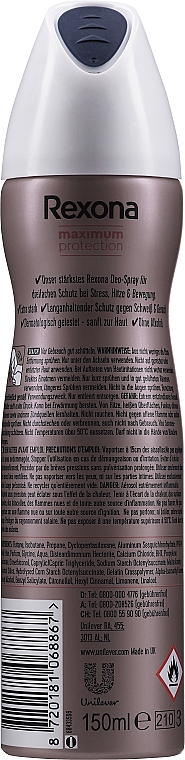 Antyperspirant w sprayu przeciw nadmiernej potliwości - Rexona Maximum Protection Anti-Transpirant Spray Clean Scent — Zdjęcie N2