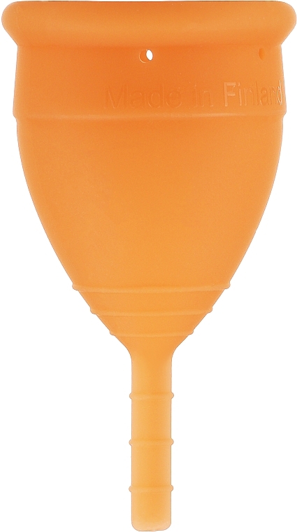 Kubeczek menstruacyjny, model 1, pomarańczowy - Lunette Reusable Menstrual Cup Orange Model 1 — Zdjęcie N1
