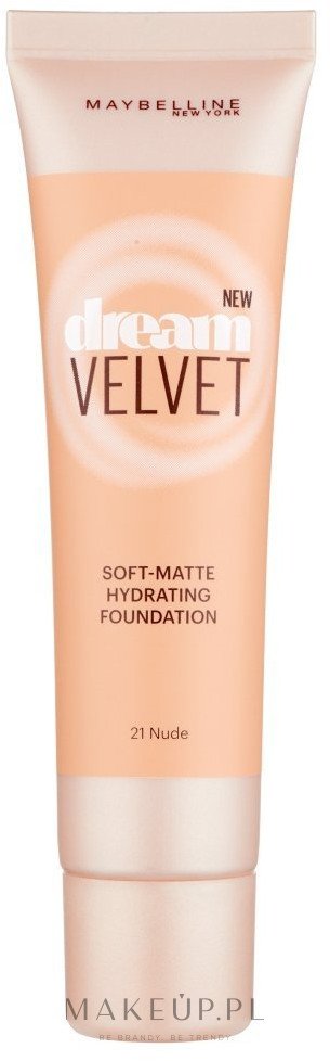 Matujący podkład nawilżający - Maybelline New York Dream Velvet Foundation — Zdjęcie 21 - Nude