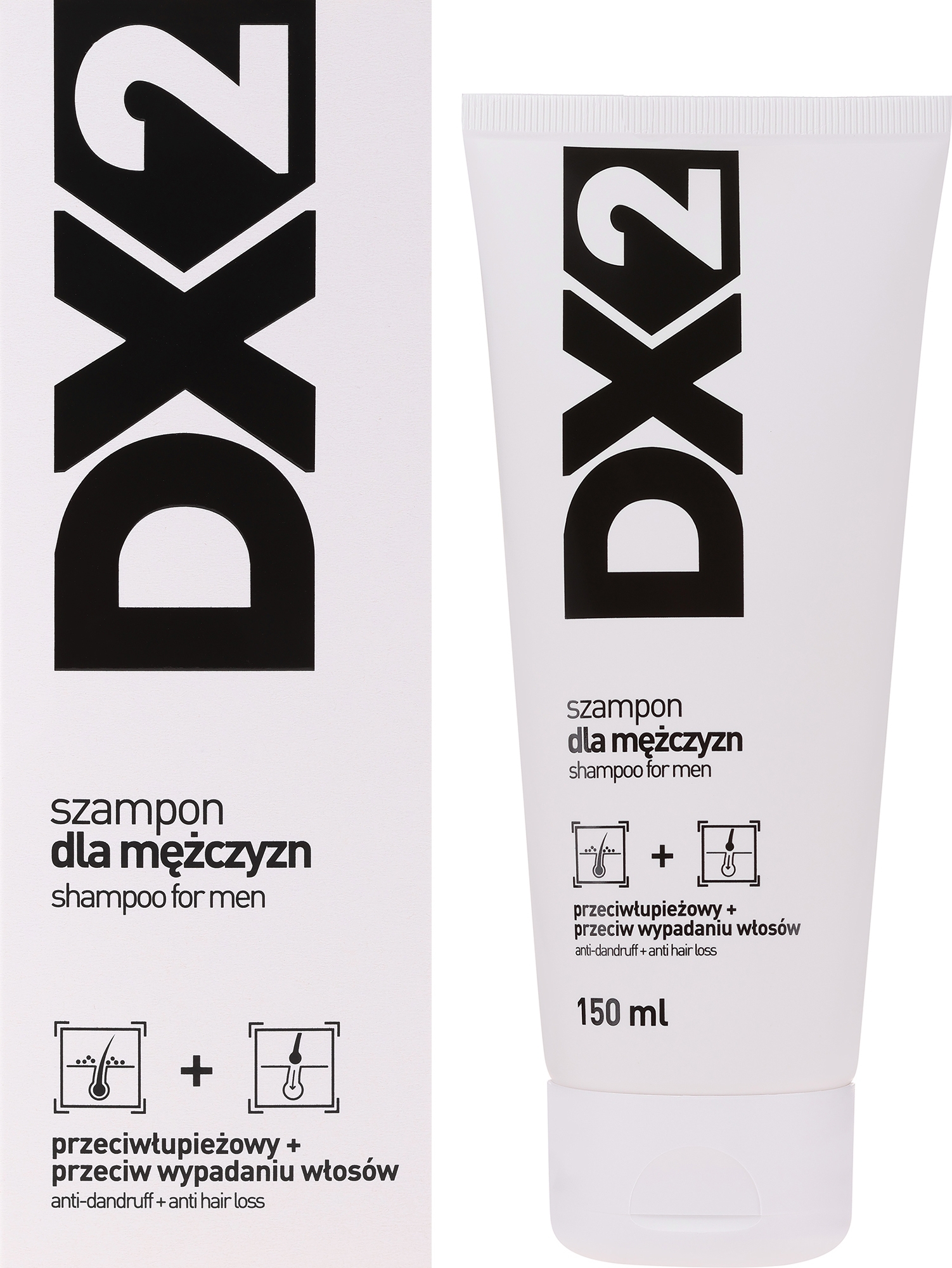 Przeciwłupieżowy szampon dla mężczyzn - DX2 Shampoo — Zdjęcie 150 ml