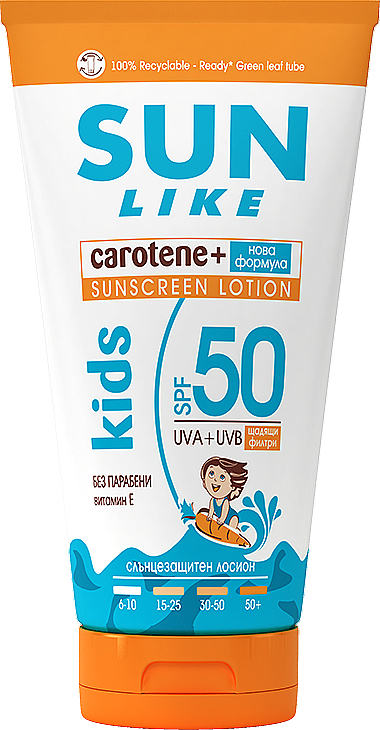 Balsam do ciała z filtrem przeciwsłonecznym dla dzieci - Sun Like Kids Sunscreen Lotion SPF 50 New Formula — Zdjęcie N1