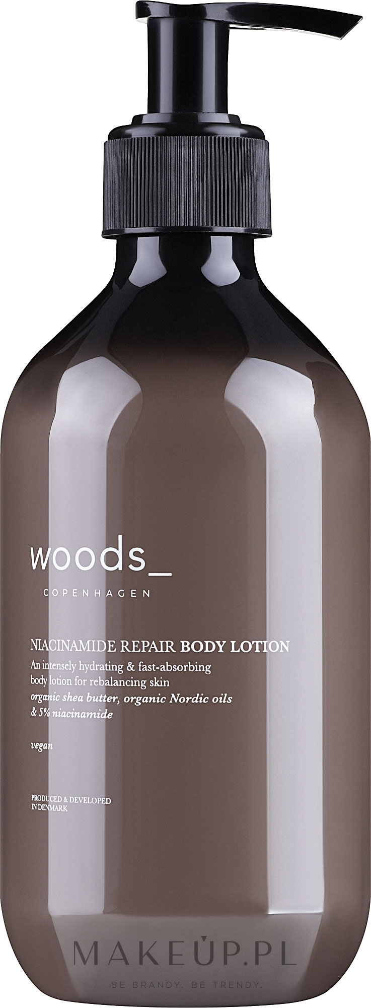 Regenerujący balsam do ciała z Niacynamidem 5% i masłem shea - Woods Copenhagen Niacinamide Repair Body Lotion  — Zdjęcie 400 ml