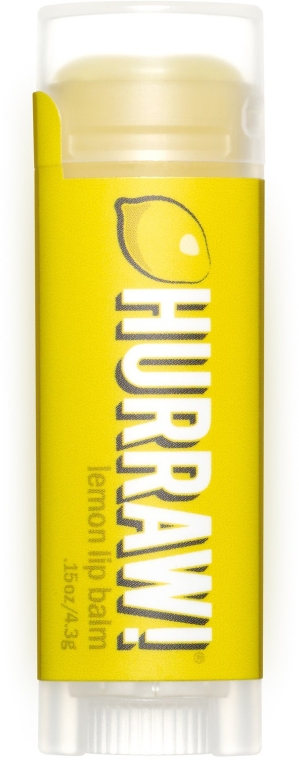 Cytrynowy balsam do ust - Hurraw! Lemon Lip Balm — Zdjęcie N1