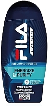 Kup Szampon-żel pod prysznic - Fila Sport Active Energize & Purify 2in1 Shampoo + Shower Gel