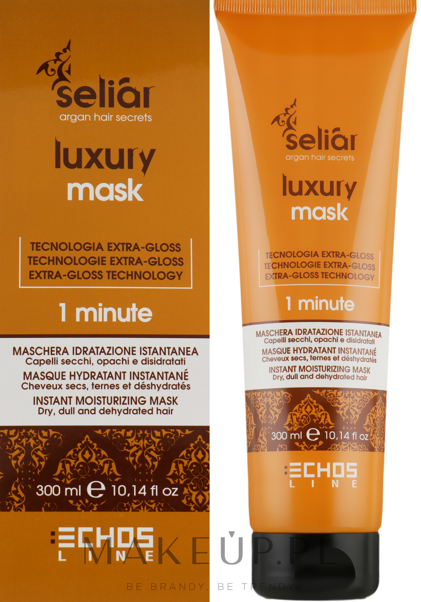 Nawilżająca maska do włosów - Echosline Seliar Luxury 15 Actions Mask — Zdjęcie 300 ml