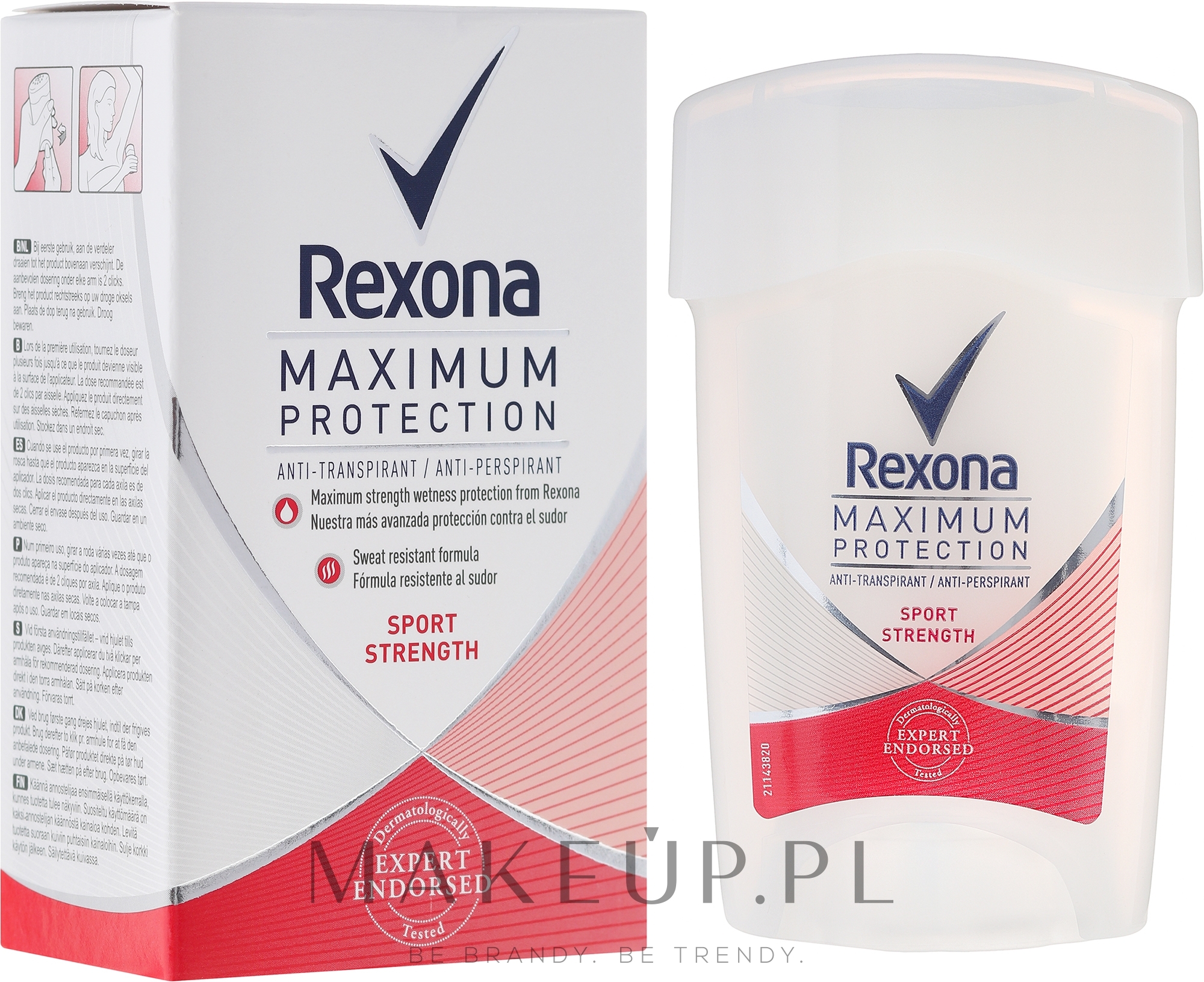 Antyperspirant w sztyfcie - Rexona Maximum Protection Sport Strength Deodorant Stick — Zdjęcie 45 ml