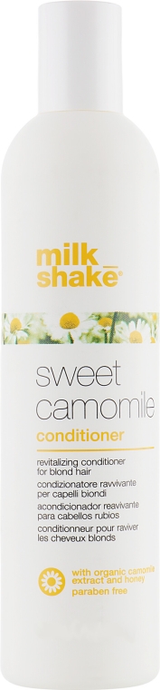 Rewitalizująca odżywka do blond włosów z wyciągiem z rumianku - Milk Shake Sweet Camomile Conditioner — Zdjęcie N1