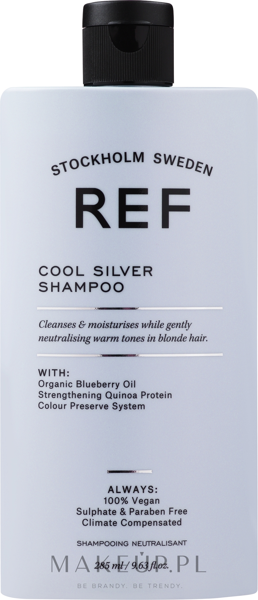 Srebrny szampon neutralizujący żółte odcienie - REF Cool Silver Shampoo — Zdjęcie 285 ml