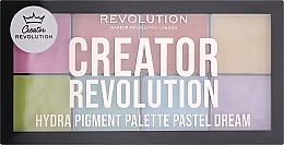Paleta cieni do powiek - Makeup Revolution Creator Hydra Pigment Palette Pastel Dream  — Zdjęcie N2
