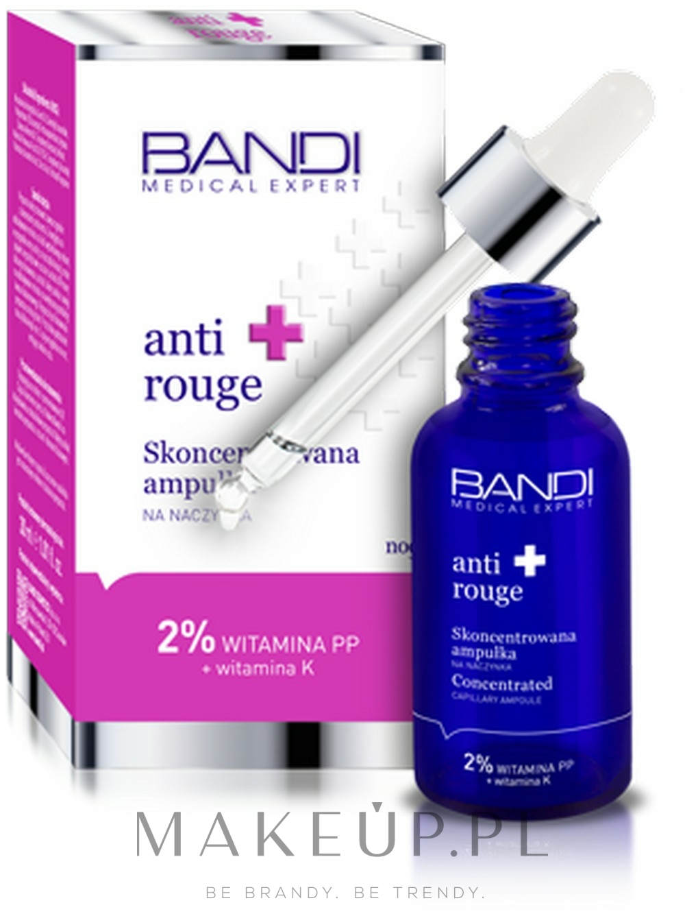 Skoncentrowana ampułka na naczynka - Bandi Medical Expert Anti Rouge — Zdjęcie 30 ml