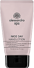 Kup Balsam do rąk Kwas hialuronowy i kawior - Alessandro International Spa Nice Day Hand Lotion