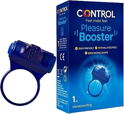 Pierścień wibracyjny dla par - Control Pleasure Booster Vibrating Ring — Zdjęcie N1