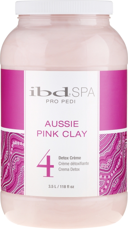 Krem do rąk i stóp z różową glinką - IBD Spa Aussie Pink Clay Detox Creme  — Zdjęcie N3