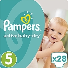 Pieluchy Active Baby-Dry Rozmiar 5 (Junior) 11-18 kg, 28 szt - Pampers — Zdjęcie N3