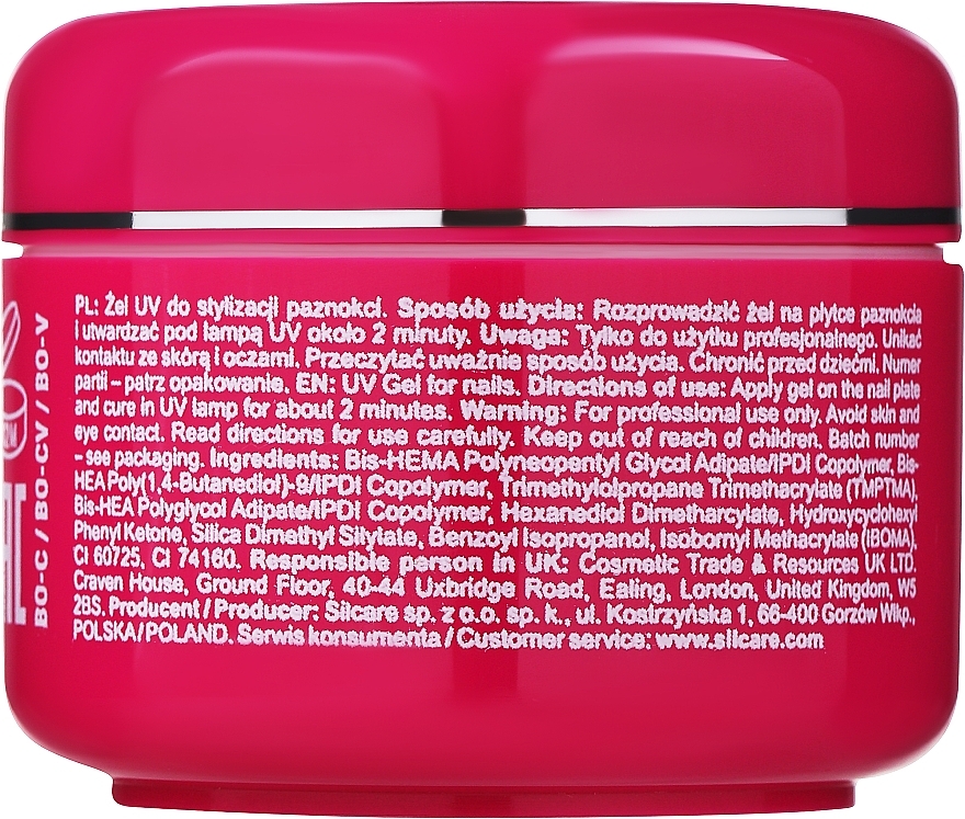 Budujący żel do paznokci - Silcare Base One UV Gel Builder Clear — Zdjęcie N2