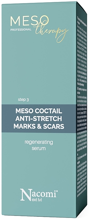 Skoncentrowany koktajl na blizny i rozstępy na ciało - Nacomi Meso Therapy Step 3 Coctail Anti Stretch Mark — Zdjęcie N2