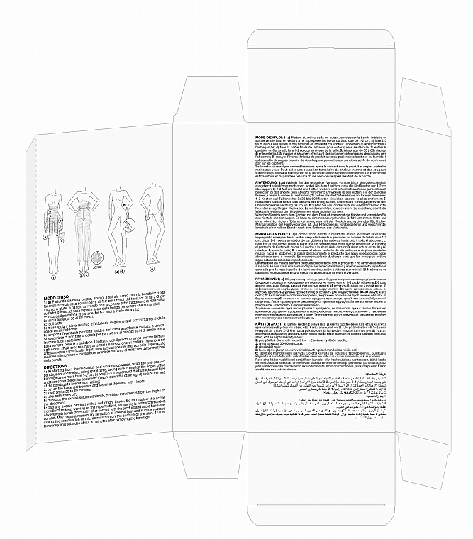 Bandaż modelujący - Diego Dalla Palma Bioenergy Professional Belly Focus Ultra Shaping Bandage Belly & Hips — Zdjęcie N2