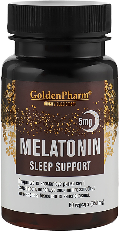 Suplement diety Melatonina, 5 mg - Golden Pharm Melatonin Sleep Support