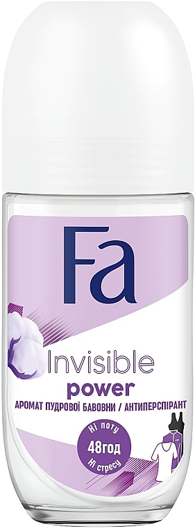 Antyperspirant w kulce Invisible Power - Fa Invisible Power Deodorant