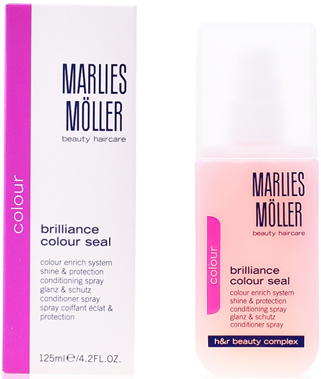 Termoochronny spray nabłyszczający do włosów - Marlies Moller Brilliance Colour Seal — фото N2