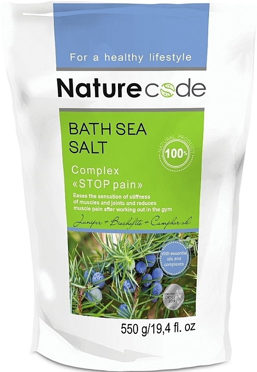 Kąpiel z solą morską - Nature Code Stop Pain — Zdjęcie N1