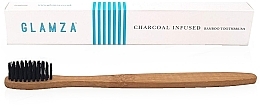 Kup PRZECENA! Bambusowa szczoteczka do zębów z węglem drzewnym - Glamza Activated Charcoal Infused Bamboo Toothbrush *