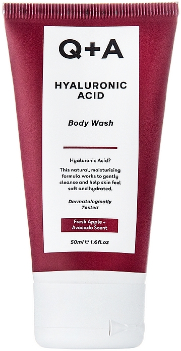 Żel oczyszczający do ciała z kwasem hialuronowym - Q+A Hyaluronic Acid Body Wash Travel Size — Zdjęcie N1