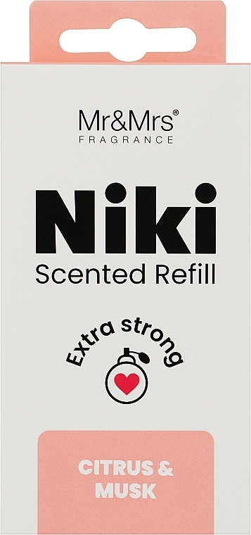 Wymienny wkład do zapachu do samochodu - Mr&Mrs Niki Citrus & Musk Refill — Zdjęcie N1