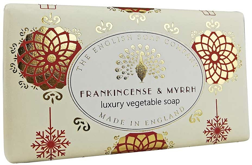 Mydło w kostce Olibanum i mirra - The English Soap Company Christmas Collection Frankincense and Myrrh Soap — Zdjęcie N1