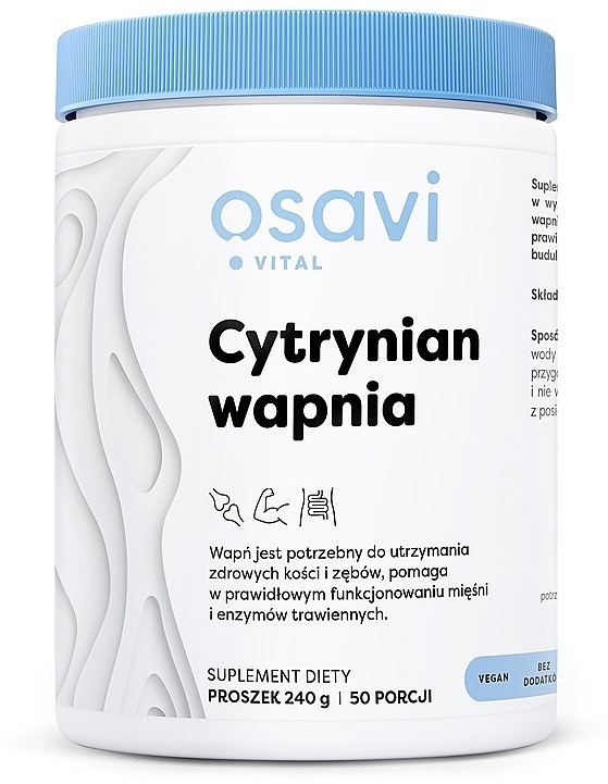Suplement diety Cytrynian wapnia, w proszku - Osavi  — Zdjęcie N1