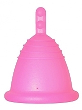 Kubeczek menstruacyjny, rozmiar L, fuksja - MeLuna Sport Shorty Menstrual Cup Stem — Zdjęcie N1