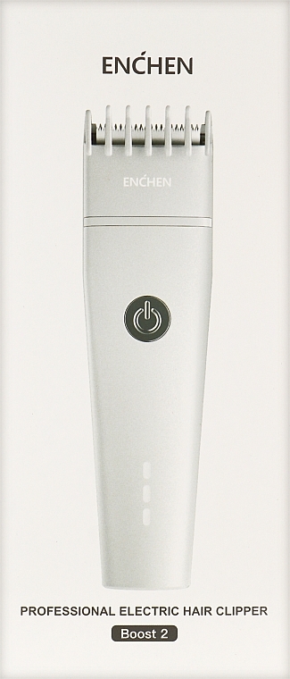 Maszynka do strzyżenia włosów, biała - Enchen Boost 2 White — Zdjęcie N2