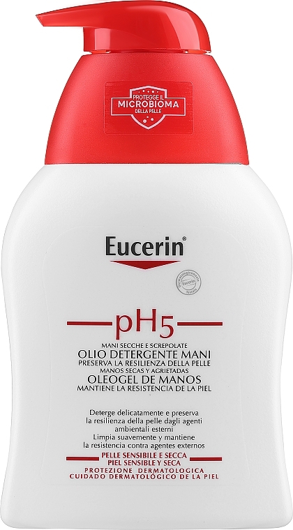 Delikatny olejek oczyszczający do rąk - Eucerin pH5 Hand Wash Oil — Zdjęcie N1