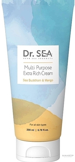 Uniwersalny krem z olejkami z rokitnika i ekstraktem z mango - Dr. Sea Multi Purpose Extra Rich Cream — Zdjęcie N1