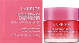 Nocna maska do ust Leśne jagody - Laneige Lip Sleeping Mask Berry — Zdjęcie N2