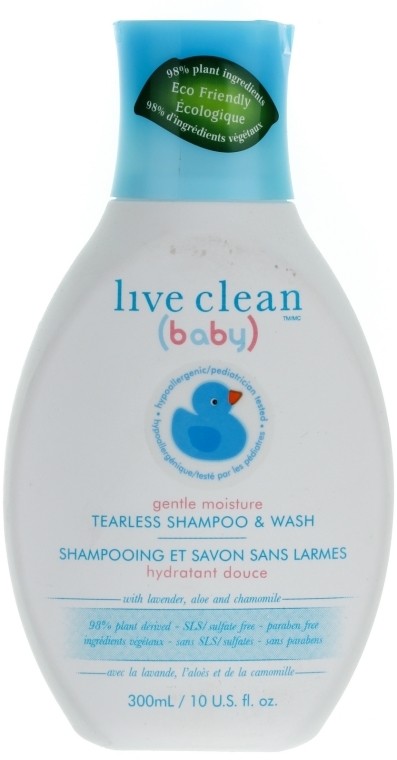 Szampon do włosów i ciała dla dzieci Bez łez - Live Clean Baby Shampoo Wash