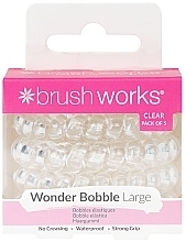 Gumki do włosów, przezroczyste, 5 szt. - Brushworks Wonder Bobble Large Clear — Zdjęcie N1